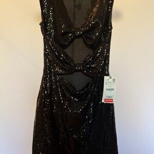 ZARA Black Sparkle Party Dress – Size XS